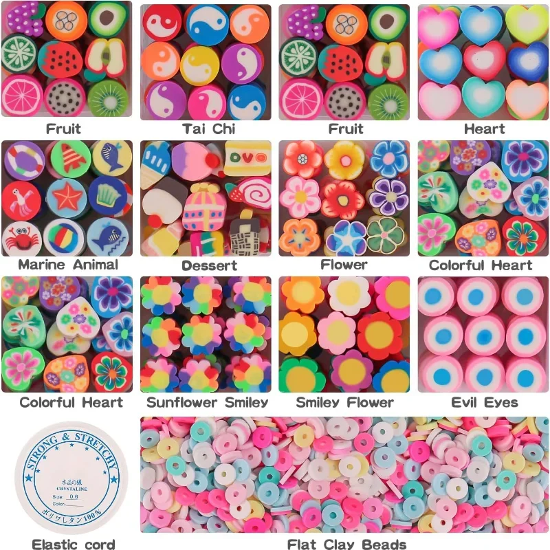 1230 шт. перфорированные бусины из мягкой керамики