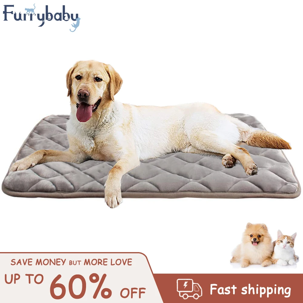 Furrybaby Dog Bed Mat Soft Crate Mat with Anti-Slip Bottom M