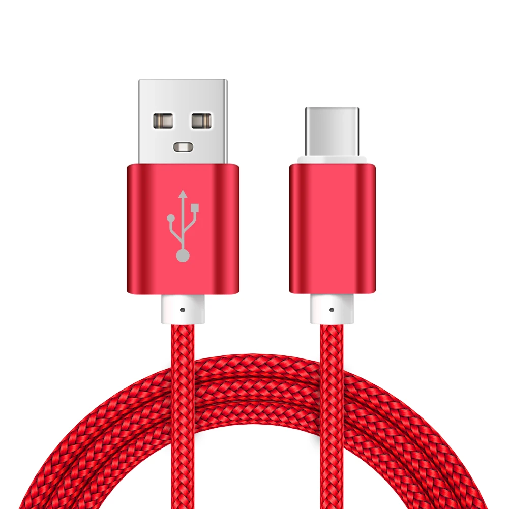 

Type-C Charger Micro USB Cables 27cm 1m Nylon Braided USB C Cable for Xiaomi Mobile Phone Fast Charging USB Type C Cable