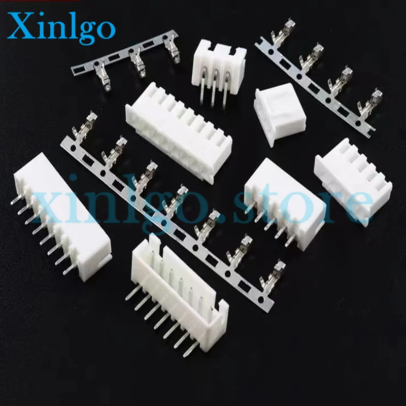 

20pcs/Set XH2.54 male right angle material Connector Leads pin Header 2.54mm XH-AW 2P 3P 4P 5P 6P 7P 8P 9P 10P 11P 12P