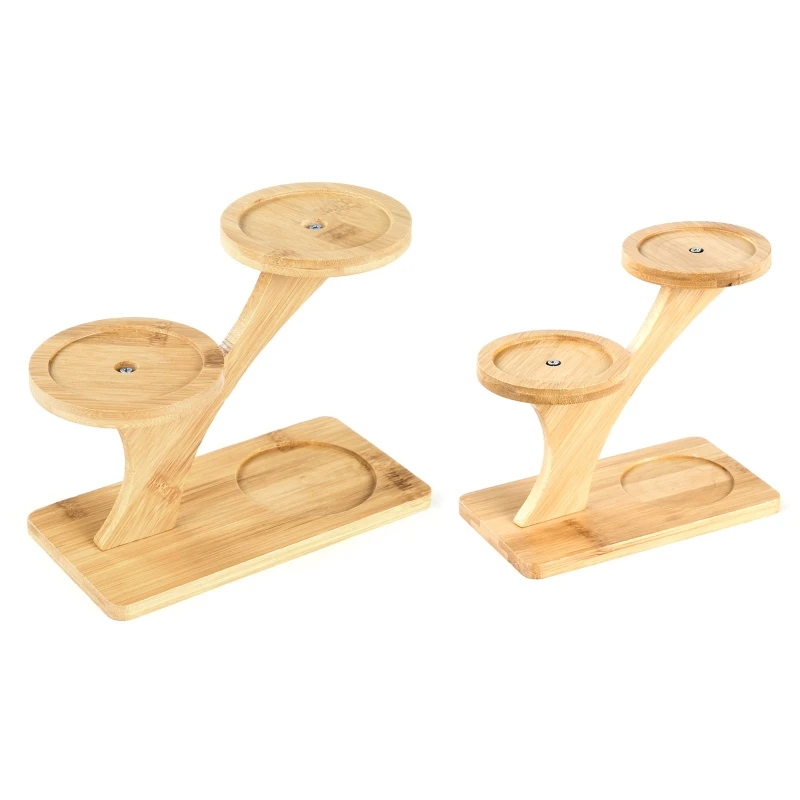 

Garden Planter Bamboo Tray Durable Anti Deformed Flowers Plants Pot Holder Stand 29EF