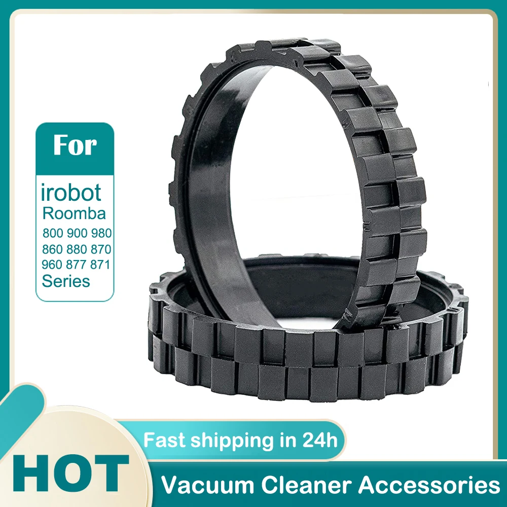

4/2 Parks Tires for Irobot Roomba Wheel Series 500, 600, 700, 800 and 900 e5 e6 i7, Replacement for All IROBOT roomba Models