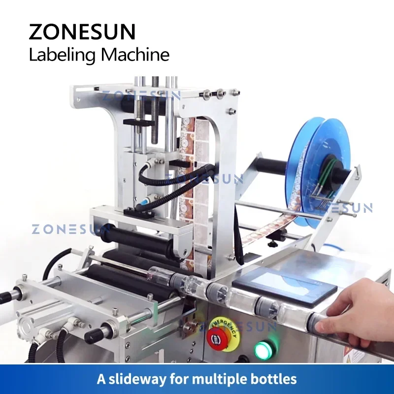 ZONESUN ZS-TB101 Настольная этикетировочная машина для круглых бутылок, вода, напитки, косметические товары (art.: 3920d41ea8749) - 3920d41ea8749