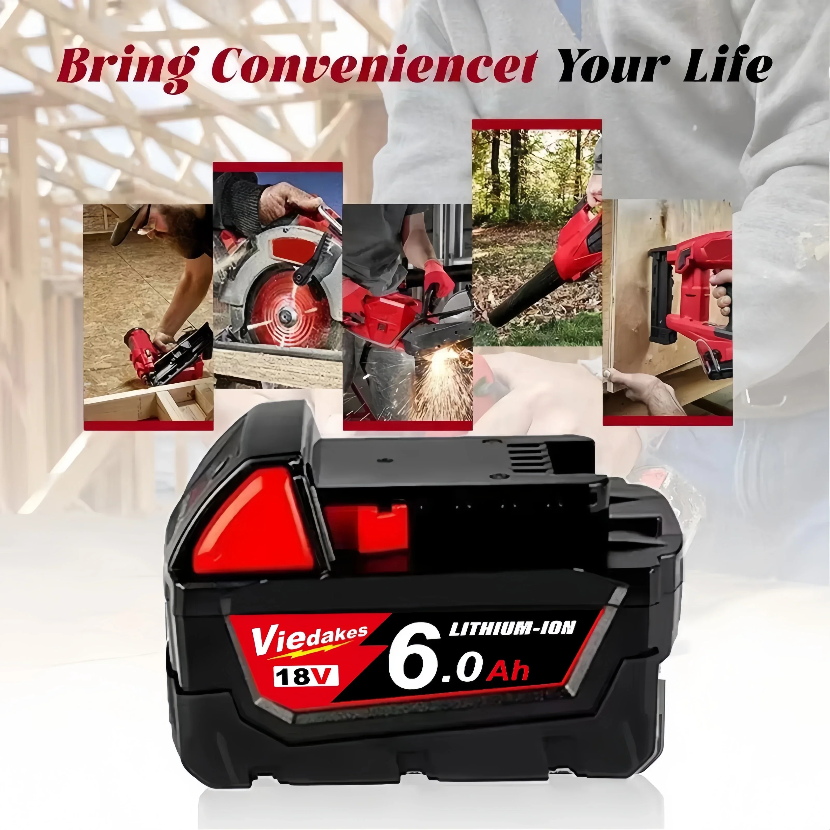 Сменные аккумуляторы для Milwaukee M18, 9.0 Ач, 18 В, Li-Ion, M18B5, 48-11-1860, 48-11-1850, 48-11-1840, 48-11-1830, 48-11-1820 (art.: 3920dbcfe77ff) - 3920dbcfe77ff