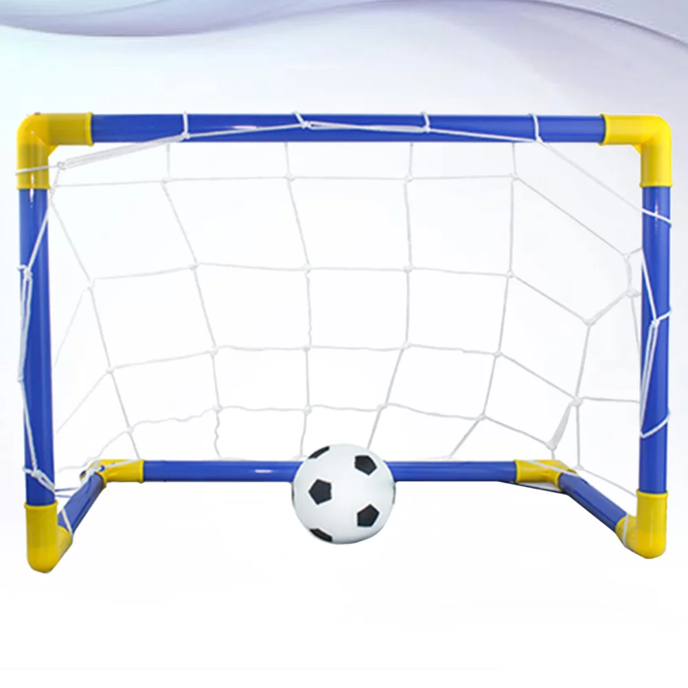 

Toddlers Football Goal Soccer Door Gate Post Set Portable Detachable Football Netting with Soccer for Inddor Outdoor Playground