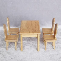 5x dining table chair model pretend play toy diy furniture toy set for baby toddlers