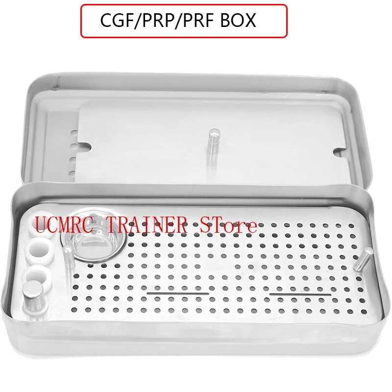 

1 Set Dental Stainless Steel Implant Platelet Rich Fibrin Case PRF BOX Plate Fibrin-rich Box/ Dental Implant Container Box