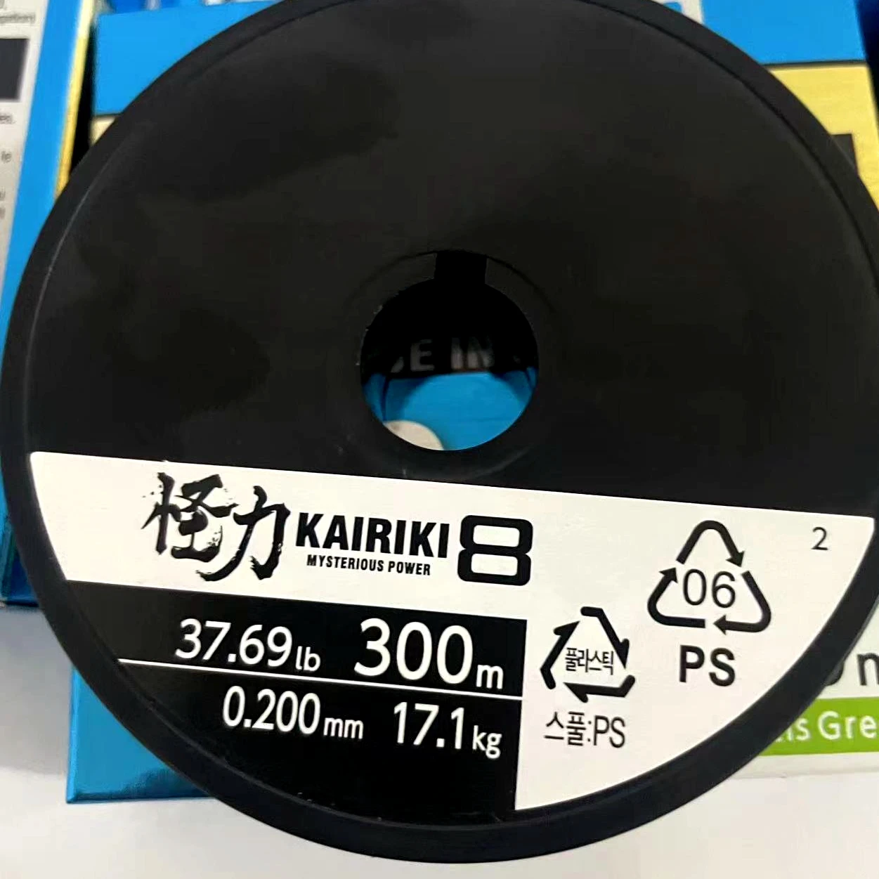 Фото Рыболовная леска KAIRIKI X8 плетеная полиэтиленовая японская леска для морской рыбалки таинственной мощности 11,68 фунтов, 45,86 фунтов, 49,6 фунтов 150 м/300 м зеленая желтая №2