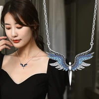 fashionable titanium steel necklace angel wing creative wing clavicle chain