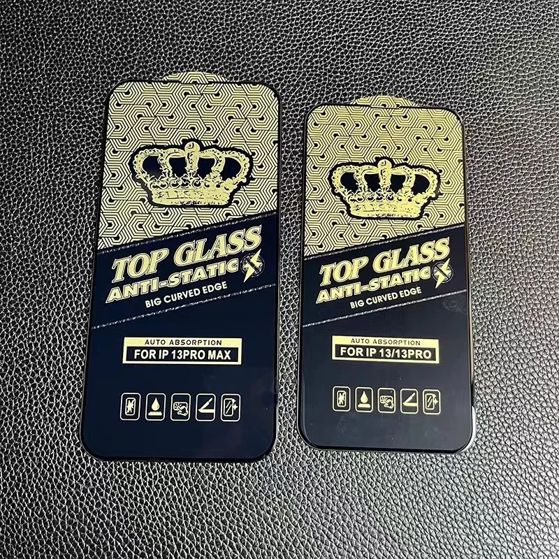 

100 шт., изогнутое закаленное стекло 9H для защиты экрана, Антистатическая пленка для iPhone 14 Pro Max 13 Mini 12 11 XS XR X 8 7 6 Plus