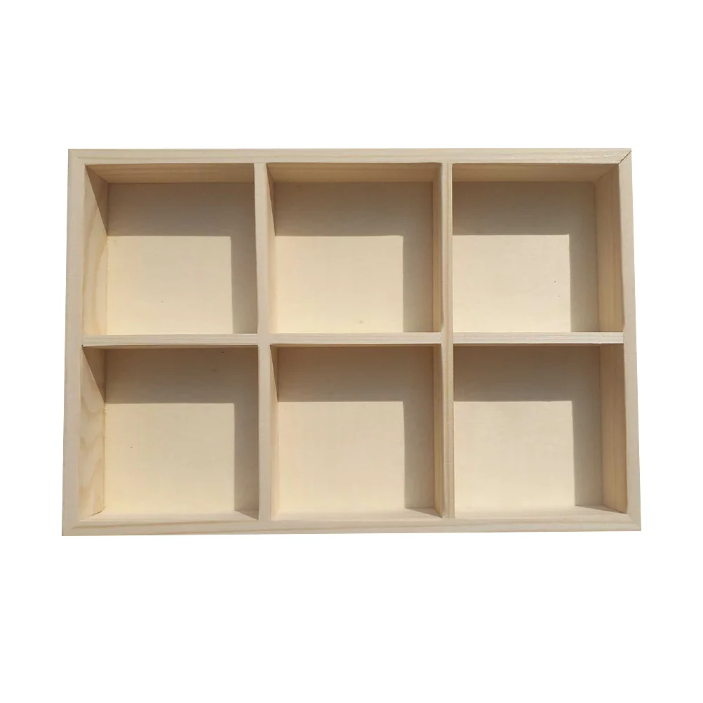 

Pigment Box Wooden Storage Painting Organizer Holder Empty Container Stick Cabinet Toolparts Modelbottle Ink Rack Pigments Case