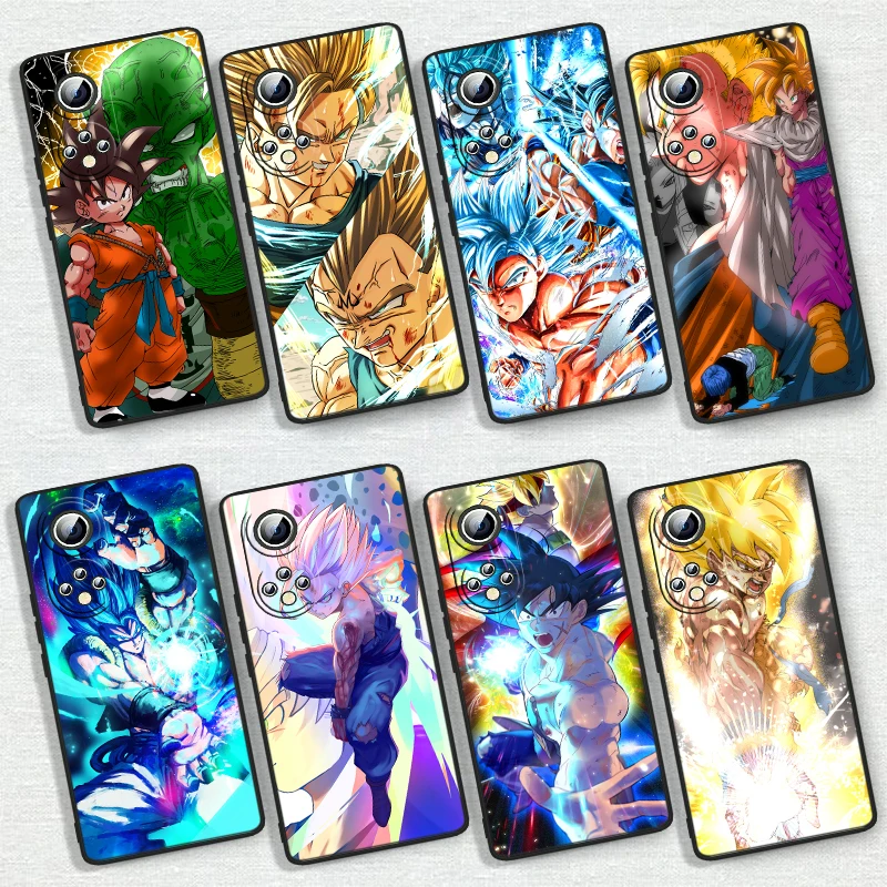 

Anime Dragon Ball Goku Vegeta Phone Case For Honor 60 50 30 30i 30S V30 X30i X20 10X X10 Play 5T Pro Plus Lite SE 5G Cover