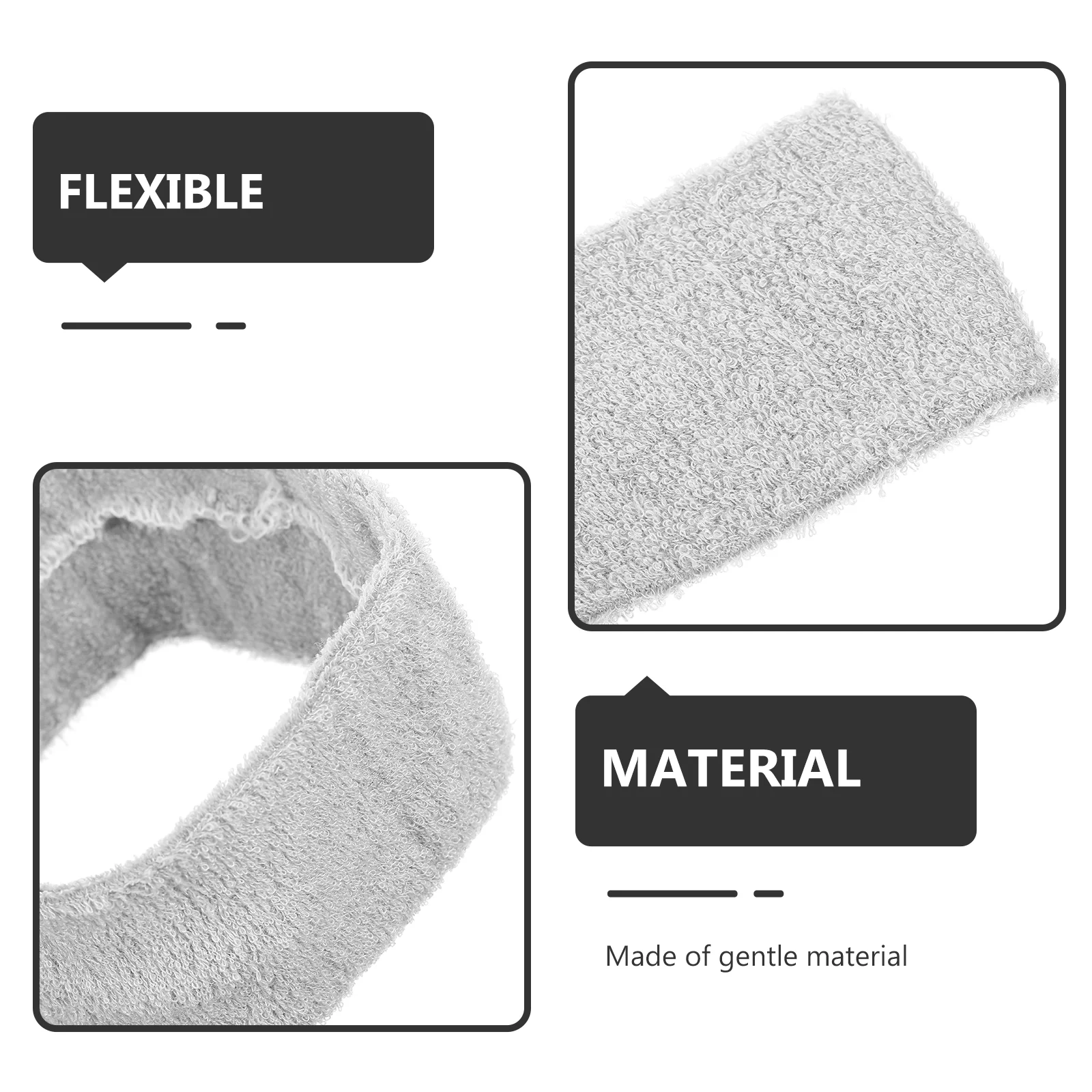 8 шт. влагоотводящая повязка на голову спортивное полотенце (серые) повязки