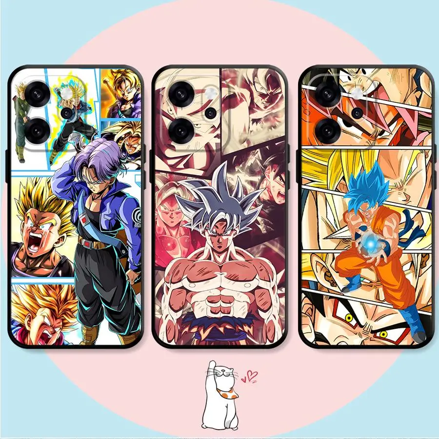 Фото Чехол для телефона Oppo A78 A98 A74 A83 A96 A76 Reno 14 4F 5 6 7 8 10 11 F11 F29 A84 A93 DD-ragonS B-allS Goku №1