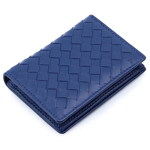 Xiaomi Luxurious Hand Made Soft Sheep Skin Knitting Card Wallet Genuine Leather Hot Brand Business Card Holders Unisex Card Case