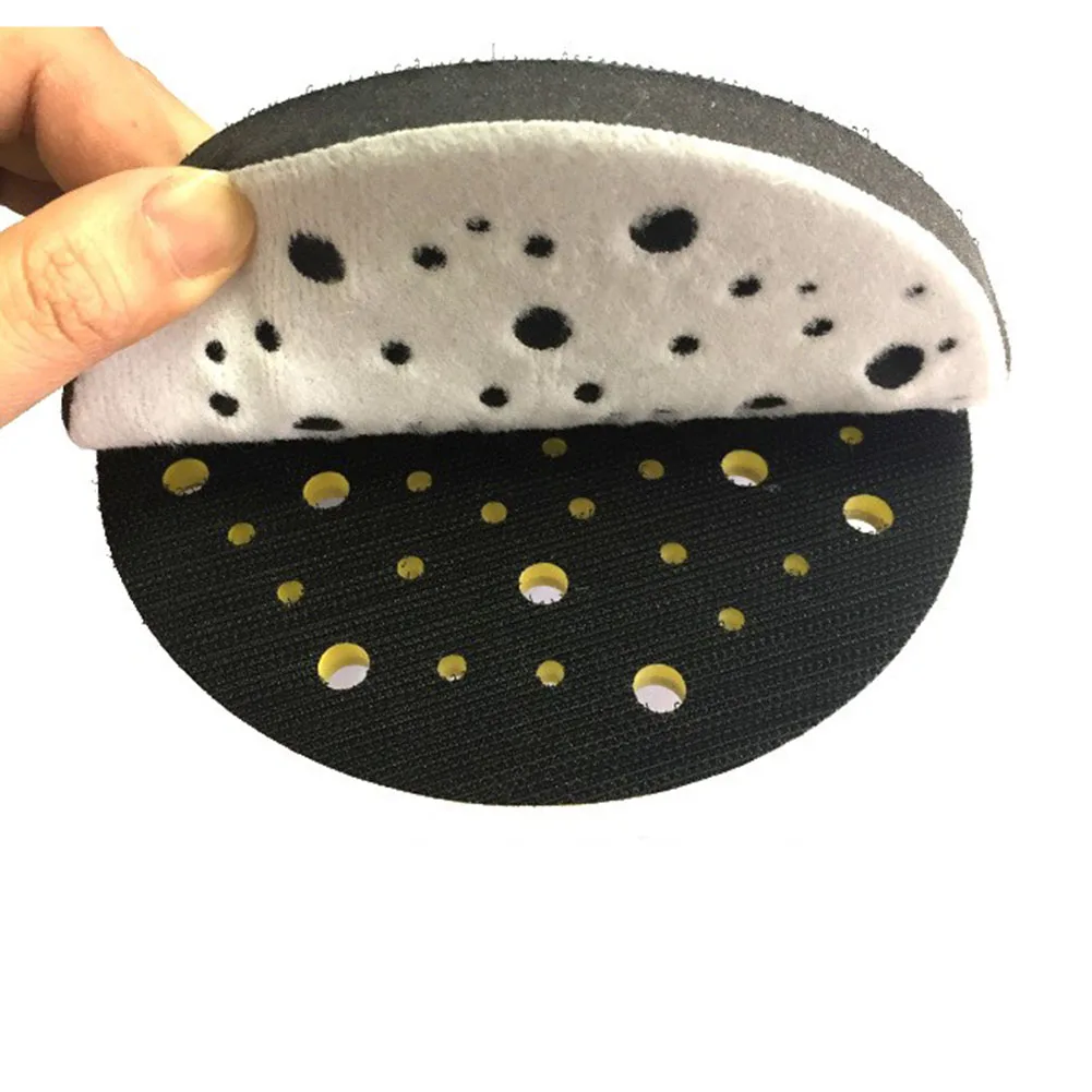 

Sanding Discs Polishing Pad Interface Pads Hook & Loop 1pcs 6\"/150mm 70 Holes Abrasive Black Grinding Power Tools