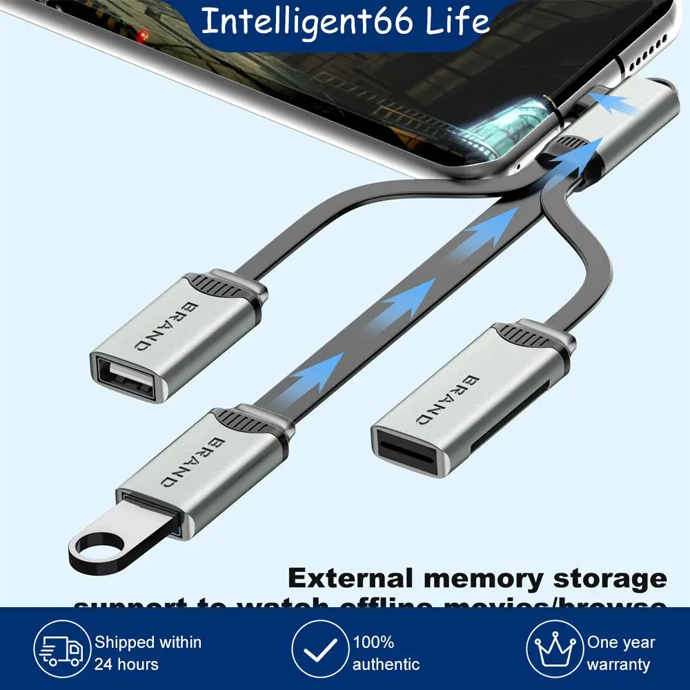 

High-speed 4 In1 Usb Converter Data Transmission Type-c 4 In 1 Splitter Multifunctional Aluminum Alloy Type C Docking Station