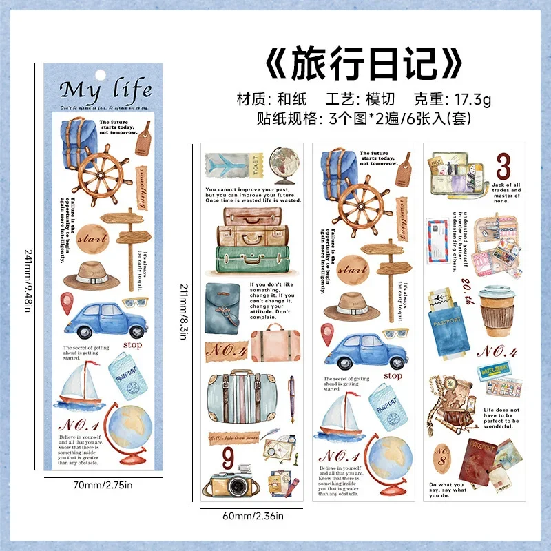 

Ретро дневник с наклейками