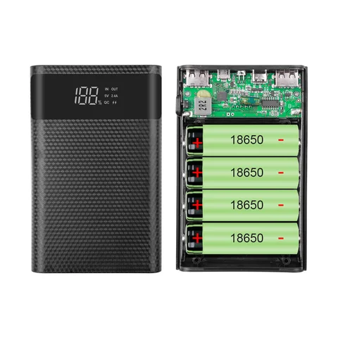 Ящик для хранения батарей kebidumei Power Bank Shell