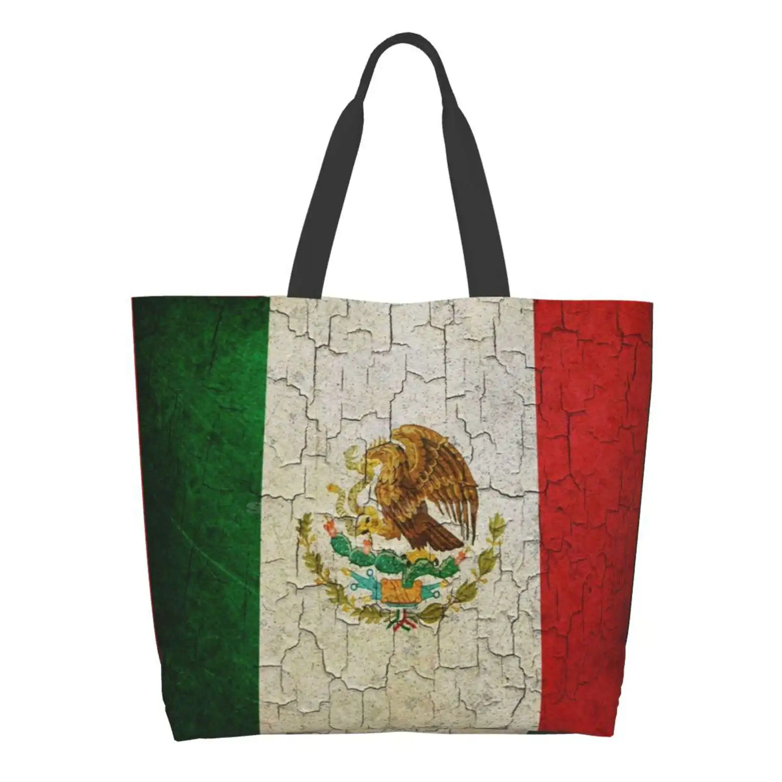 

Grunge Mexico Flag Girls Handbags Shoulder Bags Large Size Mexico Mexican Aged Country Dirty Faded Flag Grunge Nation Symbol