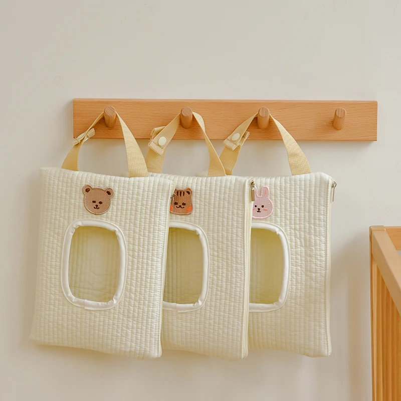 Чехол-книжка с мультяшными животными детский контейнер для хранения салфеток