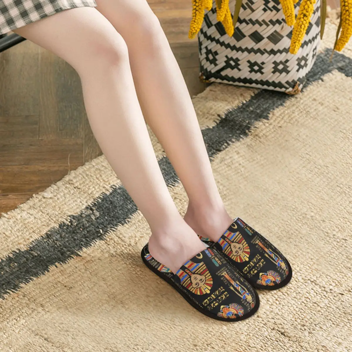 Тапки женские домашние в египетском стиле мягкие тапки из пены с эффектом памяти