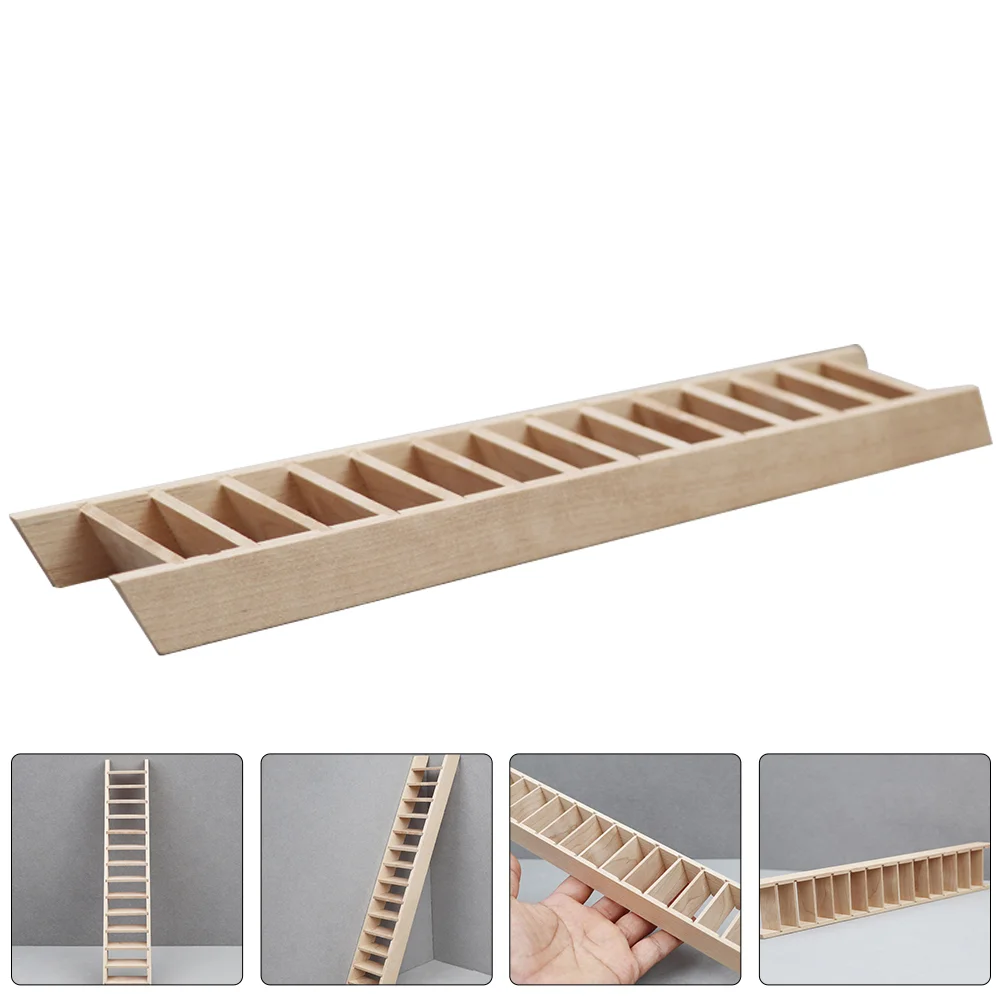 

Furniture Miniature Wooden Ladder Ornaments Scene Models Miniatures Crafts