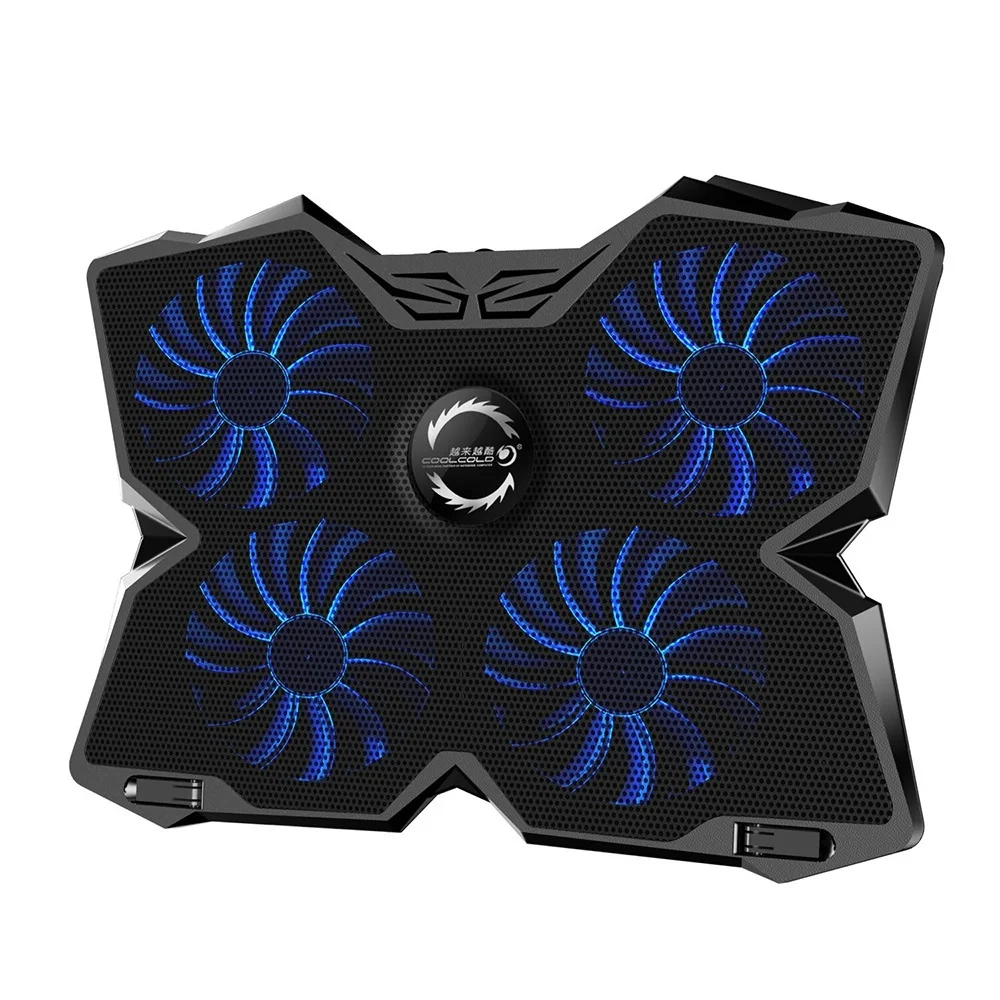 

Laptop Cooler Laptop Cooling Pad Notebook Gaming Cooler Stand with Four Fan and 2 USB Ports for 14-17inch Laptop