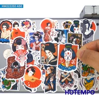50pieces ukiyo e tattoo girls japanese geisha dancer laptop motorcycle car stickers for phone case guitar helmet skateboard bike