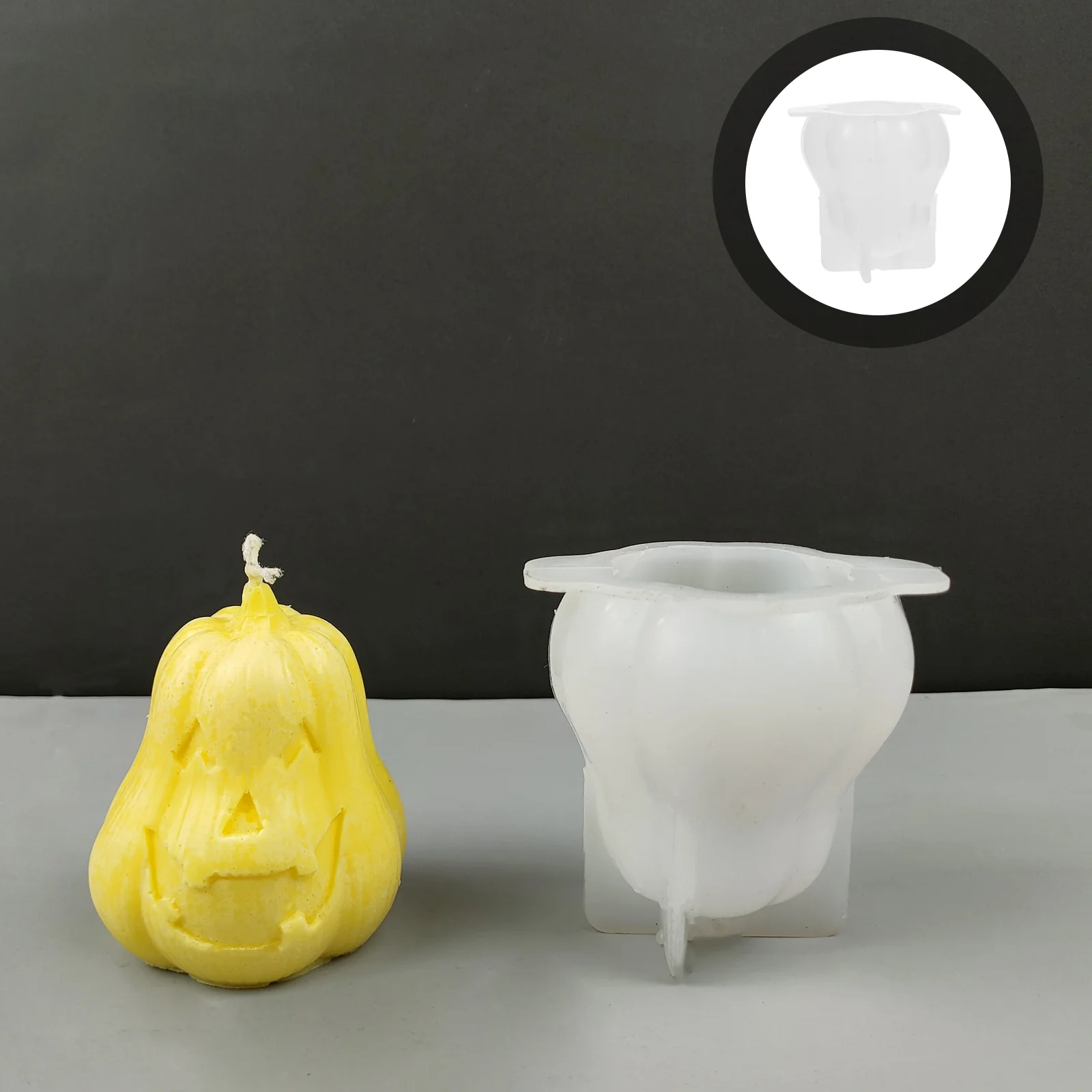 

Creative Pumpkin Modeling Mold Candle DIY Mold Hand-made Scented Mold DIY Supply