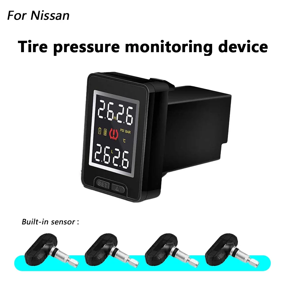 

Система контроля давления в шинах TPMS для Nissan Tiida Sylphy Sunny Teana Qashqa X-Trail, 4 шт., внешний внутренний датчик, аксессуары