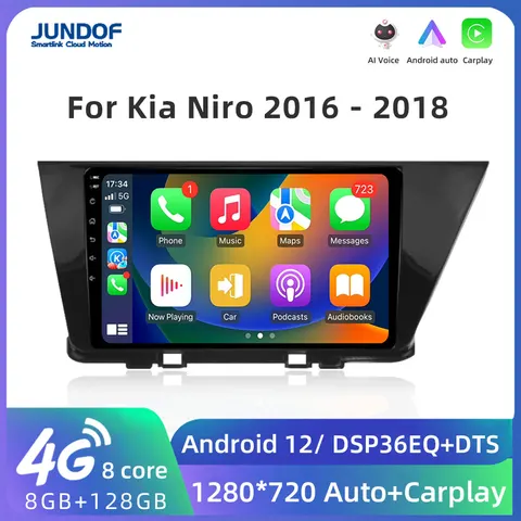 Android 10 для KIA NIRO 2016 2017 2018, автомобильное радио, стерео, мультимедийная навигация, GPS-видеоплеер, беспроводной Carplay Android Auto DSP