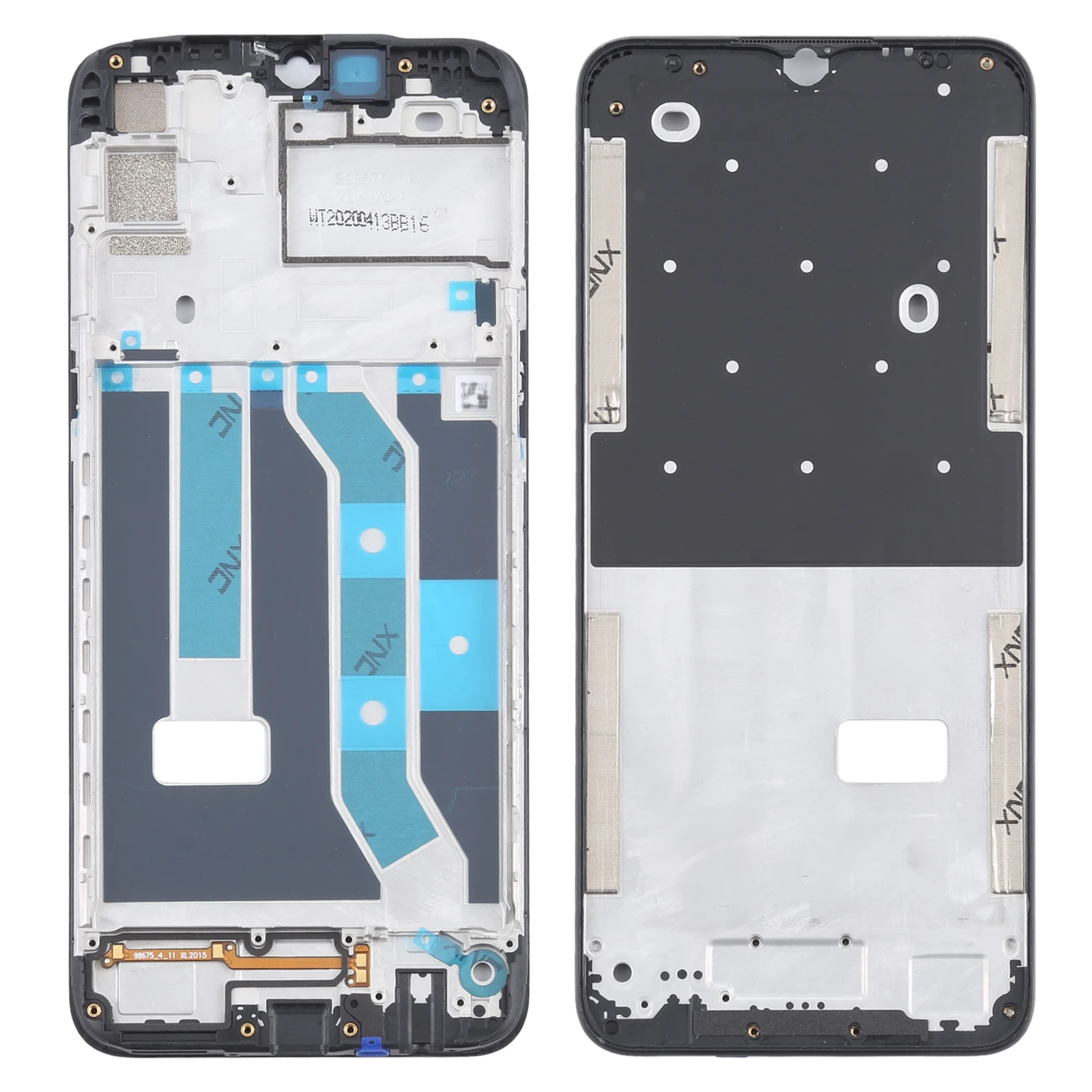 Фото Сменный корпус средней рамки для OPPO Realme Narzo 10 / Realme 6i RMX2040, передняя рамка, панель LCD, лицевая панель №1