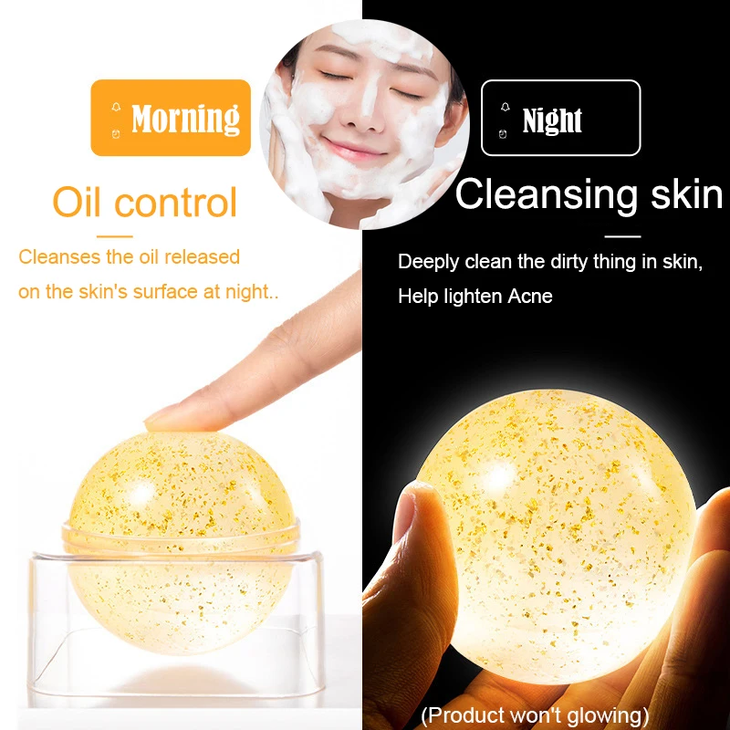 12Pcs Gold Crystal Jelly Soap Wholesale Face Soap for Glowing Skin Soap Bars In Bulk Soaps for Anti Acne & Oil Control Cleansing