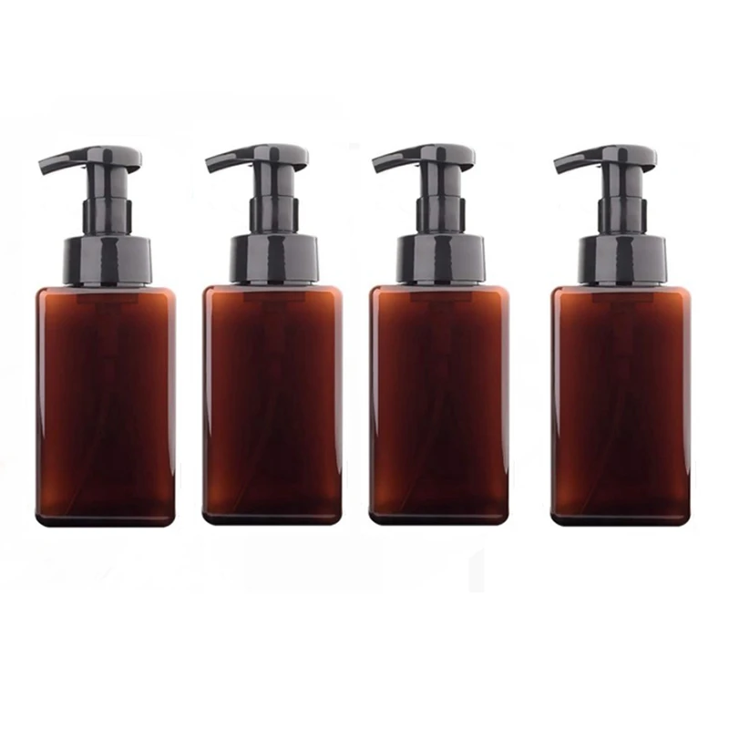 

4 PCS,Plastic Pump Bottle,Refillable Pump Bottle Lotion Soap Dispenser Liquid Container for Shampoo Bathroom Kitchen