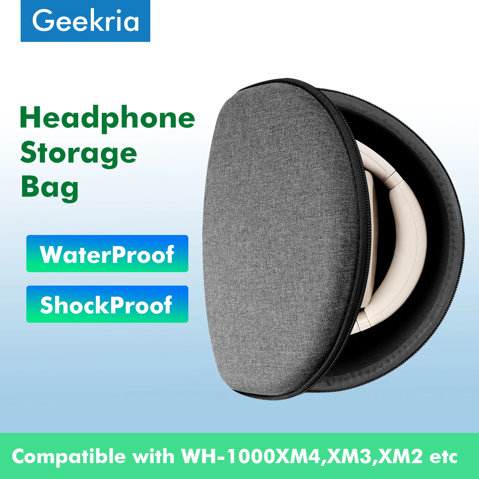 

Чехол для наушников Geekria чехол для Sony WH 1000XM5 WH 1000XM4 WH 1000XM 3 портативные Bluetooth наушники гарнитура сумка для аксессуаров