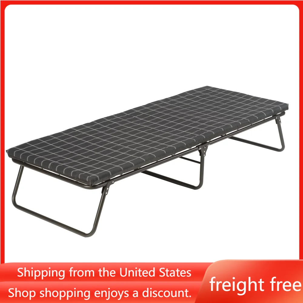 

Smart Foldable Camping Cot With Foam Mattress Nature Hike 30" X 80" Freight Free Tourist Camp-cot Folding Bed Supplies Hiking