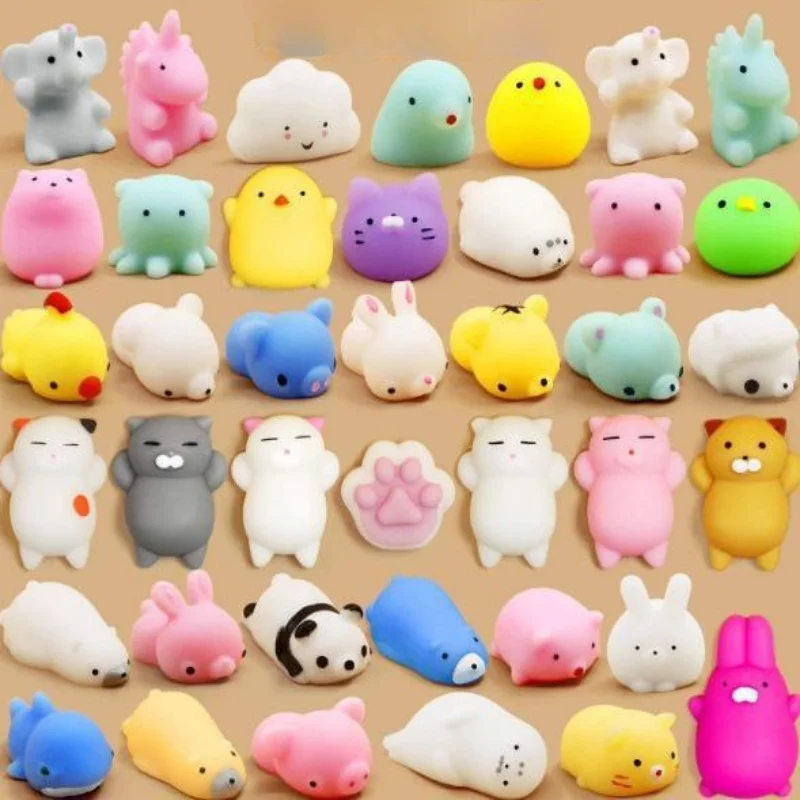 20PCS Kawaii Squishies Mochi Anima Squishy Toys For Kids Antistress Ball Squeeze Party Favors Stress Relief Toys For Birthday enlarge