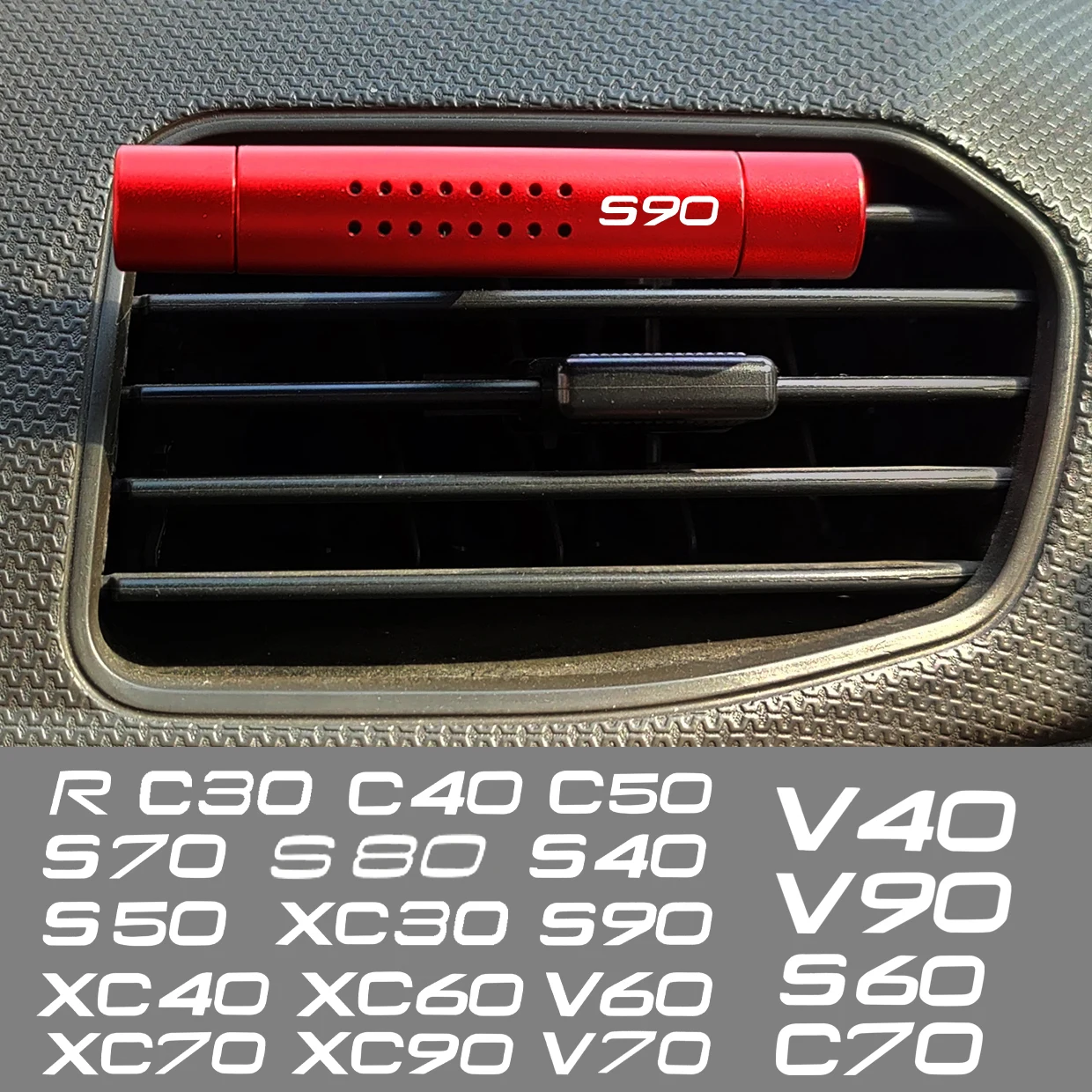 Автомобильная ароматерапия для Volvo C50 C70 S40 S60 S70 S80 S90 V40 V90 XC90 V50 V70 Автомобильный Освежитель Воздуха, выходная лампа