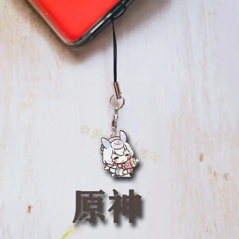 4 шт. Genshin Impact Sigewine мобильный ремешок-цепочка чехол для телефона милые акриловые