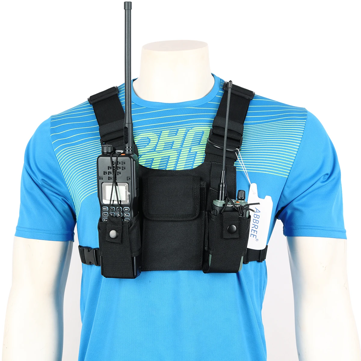 

Radio Harness chest Front Pack Pouch Holster Carry bag for Baofeng UV-5R UV-82 UV-9R BF-888S TYT Motorola Walkie Talkie