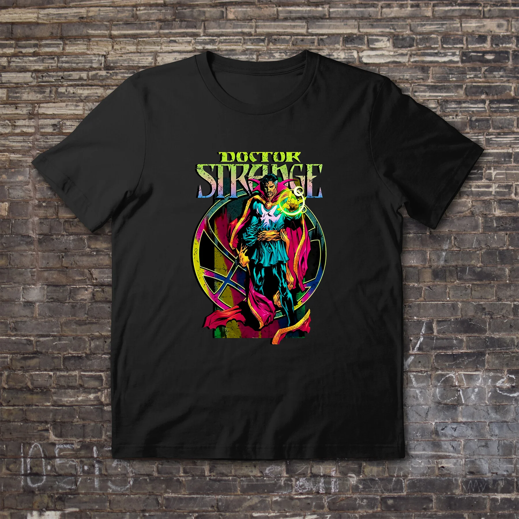 

Amazing Tees Male T Shirt Oversized Essential Doctor Strange Retro Colorful Multiverse of Madness Superhero T-shirt Men T-shirts