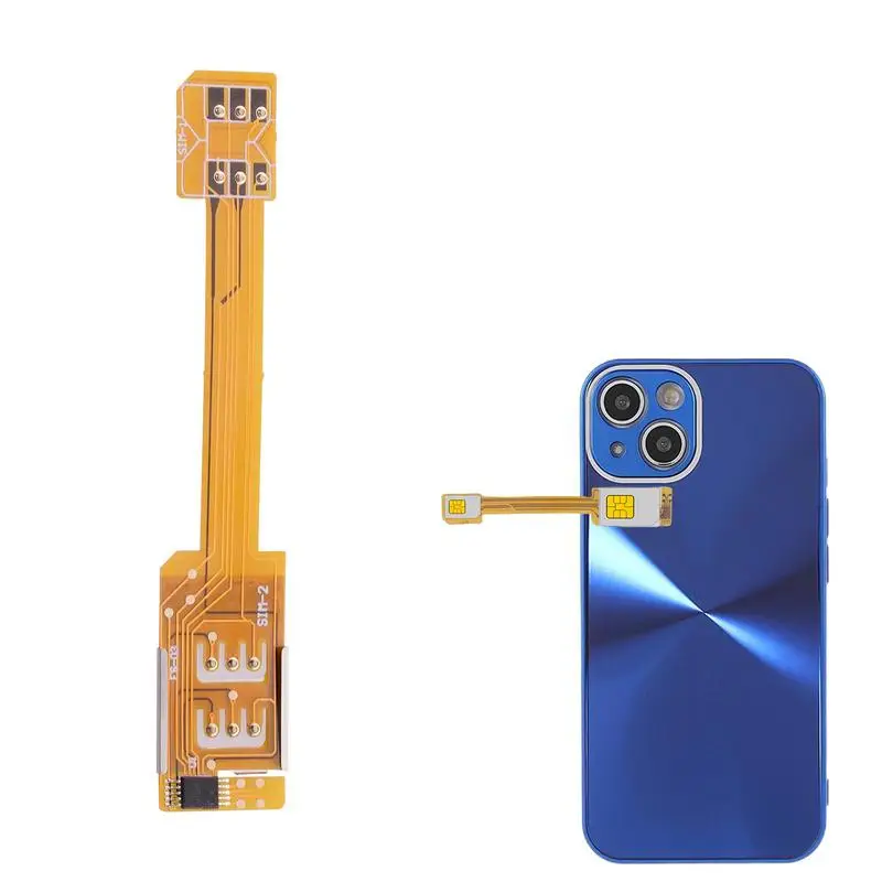 

Sim Slot Dual SIM Card AdapterWith Online Switching Functions Adapter For All Mobile Phones Dual Standby Function IOS