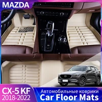 3pcs leather car floor mat car styling interior accessories mat floor carpet floor liner for mazda cx 5 cx5 kf 2015 2021