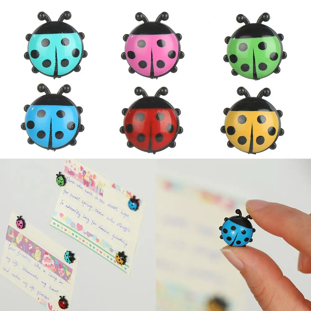 6 шт. креативная фотонаклейка божья коровка |