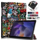 Чехол для планшета Samsung Galaxy Tab A8 2021, 10,5 дюйма, складной Смарт-Чехол из искусственной кожи для Samsung Tab A8 2021, X200, X205, чехол