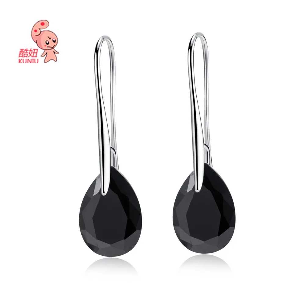 

High Quality Rhinestone Round Earrings Luxury Big gemstone Jewelry Brincos Orecchini Earring For Women aretes de mujer earring