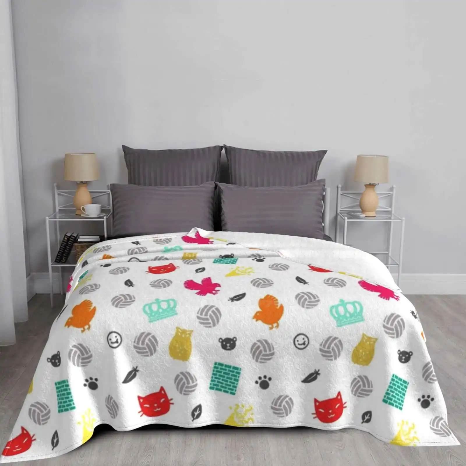 Волейбольное креативное дизайнерское удобное теплое фланелевое одеяло для