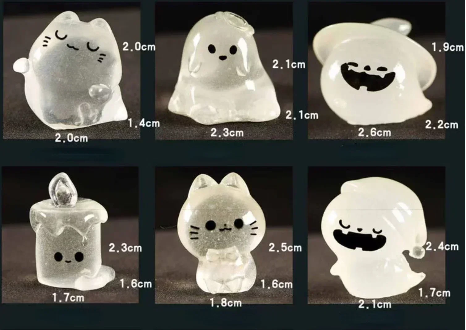 Миниатюрные светящиеся фигурки DUTRIEUX, набор из 6 шт.