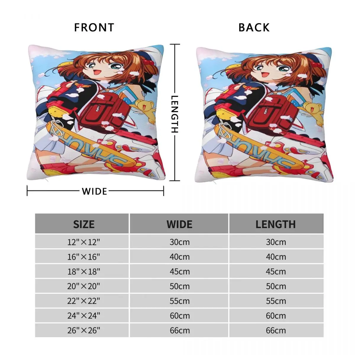 Наволочки Cardcaptor Sakura The Starry Magician наволочки для подушки диванных подушек мягкие и
